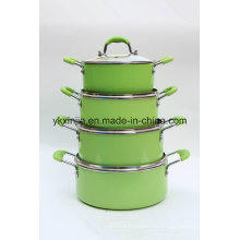 Küchenbedarf 8PCS Aluminium Non-Stick Coating Sauce Topf Set